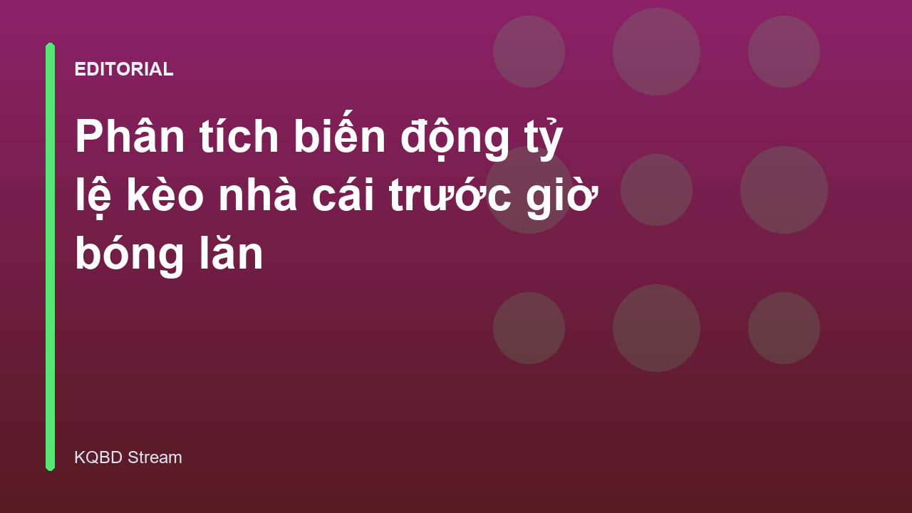 Biểu đồ minh họa biến động tỷ lệ kèo bóng đá